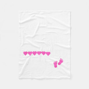 Promoted to Gigi 2026 Girl Baby Gender Reveal Fleece Blanket
