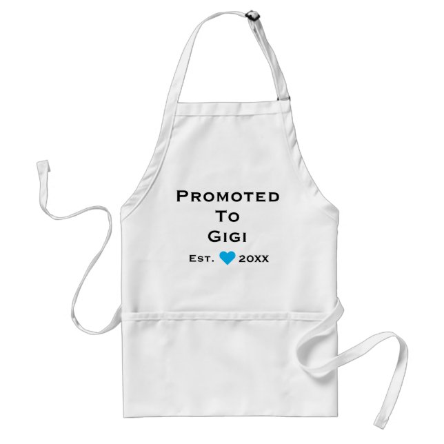 Promoted To Gigi Adult Apron (Front)