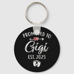 Promoted To Gigi Est 2025 Funny First Time Mothers Key Ring
