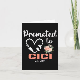Promoted To Gigi Est 2025 Mothers Day New Gigi Card