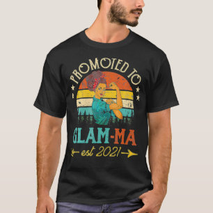 Promoted to Glamma Est 2021 Women Vintage Decor Gr T-Shirt