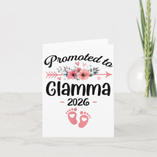 Promoted To Glamma Est 2026 Floral _1  Card