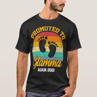 Promoted to Glamma Vintage Mother's Day Funny  T-Shirt