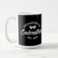 Promoted To Godmother Est 2024 Funny New Aunt Gift