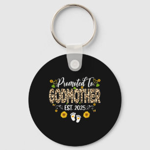 Promoted To Godmother Est 2025 Mothers Day New God Key Ring