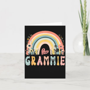 Promoted to Grammie Est 2026 Boho Rainbow Floral Card