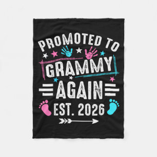Promoted To Grammy Again Est 2026  Fleece Blanket