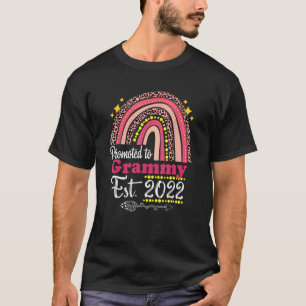 Promoted To Grammy Est. 2022 Rainbow Mother's Day T-Shirt
