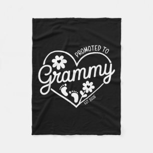 Promoted To Grammy Est. 2026 Grandma, New Baby Ann Fleece Blanket