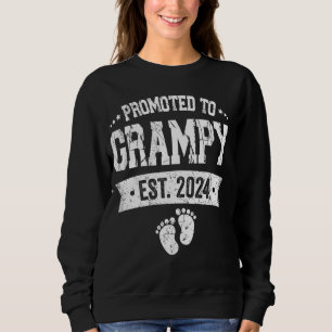 Promoted To Grampy Est 2025 Grandpa Pregnancy Anno Sweatshirt