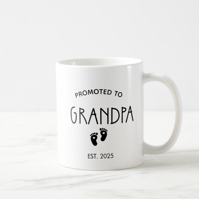 PROMOTED TO GRANDA CUSTOM ESTABLISHED YEAR COFFEE MUG (Right)