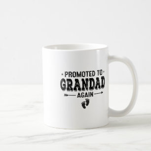 Promoted To Grandad Again Grandparents Byby Coffee Mug