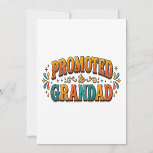 Promoted to Grandad Announcement