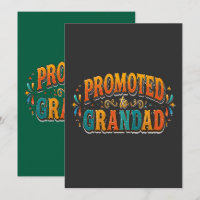 Promoted to Grandad Announcement