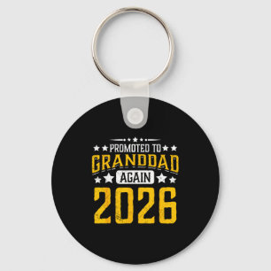 Promoted to granddad 2026 proud grandpa 26 announc key ring