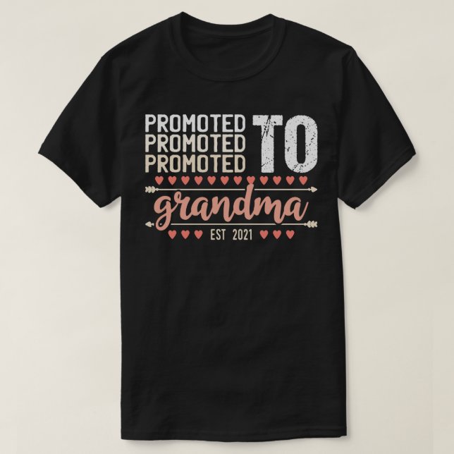Promoted To Grandma 1 T-Shirt (Design Front)