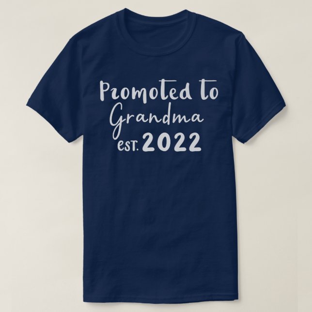 Promoted to Grandma 2022 Pregnancy Announce  T-Shirt (Design Front)