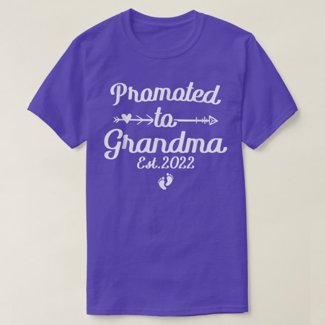 Promoted to Grandma 2022 T-Shirt (Design Front)