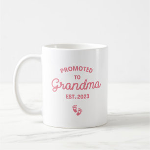 promoted to grandma 2023 first time grandma coffee mug