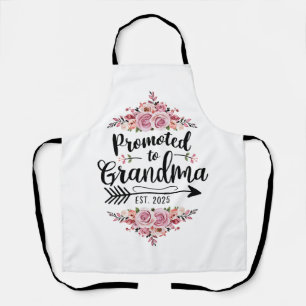 Promoted To Grandma 2025 Pregnancy Announcement Apron