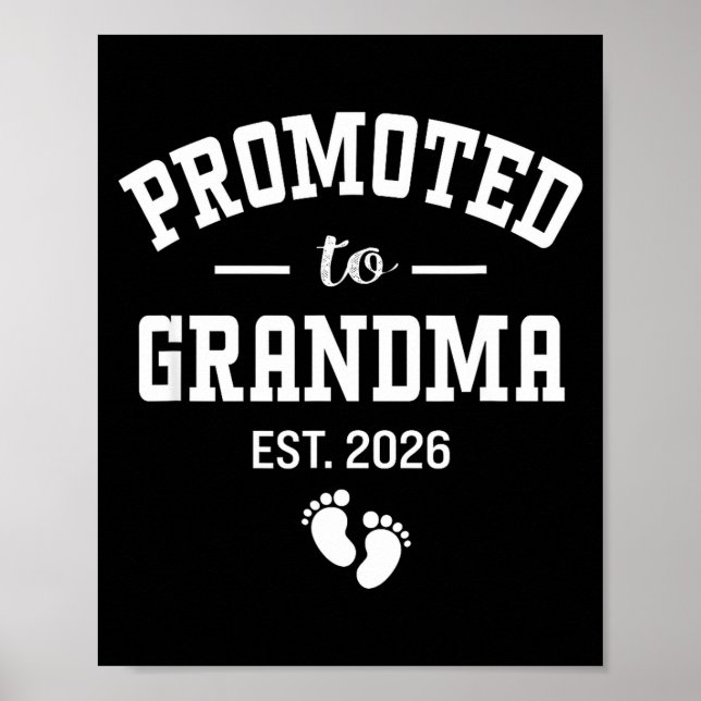 Promoted To Grandma 2026 First Time Grandmother Wo Poster (Front)