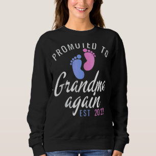 Promoted To Grandma Again New Nana Granny To Be Gi Sweatshirt