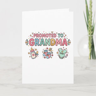 Promoted to Grandma Announcement