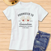 Promoted To Grandma Baby Handprints Grandma Quote