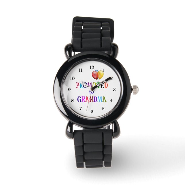 Promoted to Grandma, Colourful Design Watch (Front)
