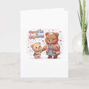 Promoted to Grandma Cute Bears Card
