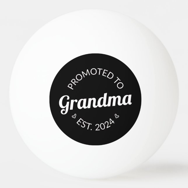 Promoted To Grandma Est. 2024 I Ping Pong Ball (Front)