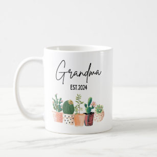 Promoted To Grandma Est 2024 Plants Mug