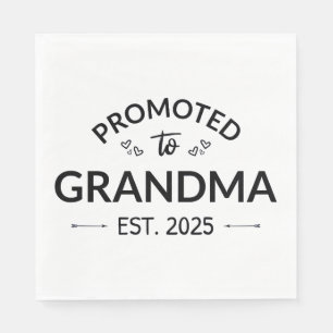 Promoted To Grandma Est. 2025 II Napkin