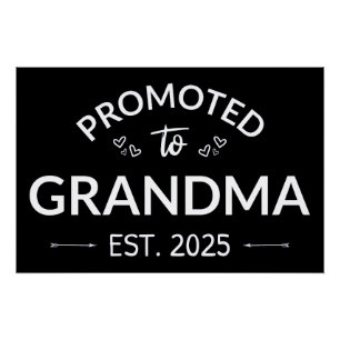Promoted To Grandma Est. 2025 II Poster