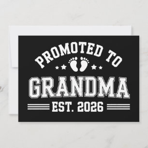Promoted To Grandma Est 2026 Baby Announcement