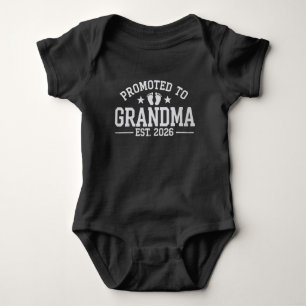 Promoted to Grandma est. 2026 Grandparents Baby Bodysuit