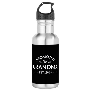 Promoted To Grandma Est. 2026 II 532 Ml Water Bottle