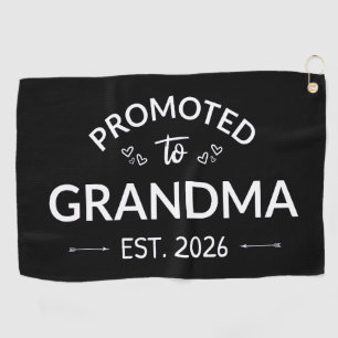 Promoted To Grandma Est. 2026 II Golf Towel