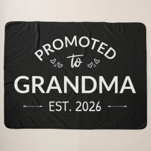 Promoted To Grandma Est. 2026 II Sherpa Blanket
