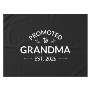 Promoted To Grandma Est. 2026 II Tablecloth