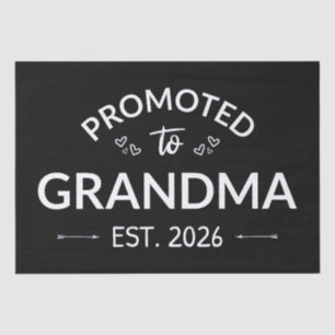 Promoted To Grandma Est. 2026 II Tissue Paper