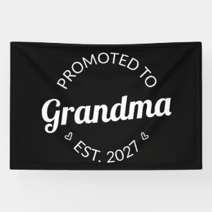 Promoted To Grandma Est 2027 New Nana I Banner