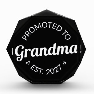 Promoted To Grandma Est 2027 New Nana I Photo Block