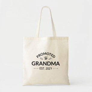 Promoted To Grandma Est 2027 New Nana II Tote Bag