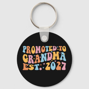 Promoted To Grandma Est 2027 New Nana Key Ring