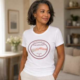 Promoted to Grandma Est. 20XX T-Shirt