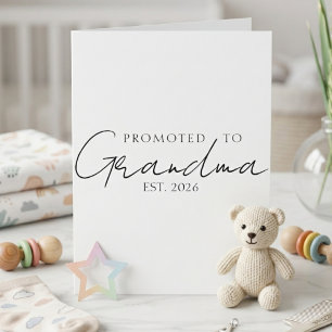 Promoted To Grandma EST Year Announcement