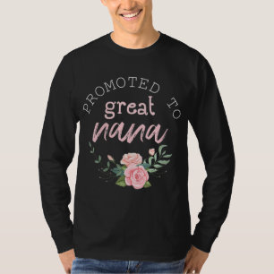 Promoted to Grandma First Time Nana Pregnancy Anno T-Shirt