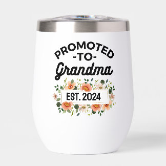 Promoted to Grandma Funny New Grandmother Floral