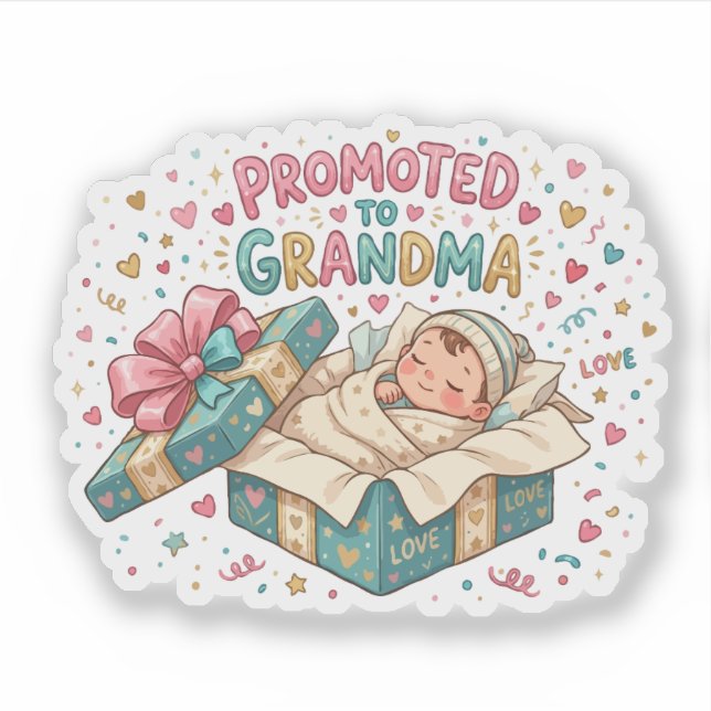 Promoted to Grandma Gift (Front)